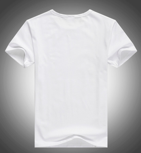 2015夏季白色圆领短袖T恤